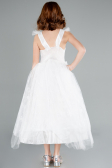 Robe de Soirée Enfants Longue Blanc ABU4237