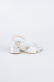 Chaussure D’enfant Coupe Au Laser Argent SE786