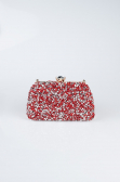Sac de Soirée Luxe Couleur daim Rouge SH849