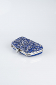 Sac de Soirée Luxe Couleur daim Bleu Saxe SH849