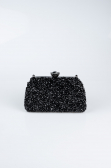 Sac de Soirée Luxe Plâtre Noir SH849