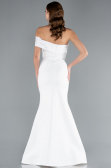 Robe de Soirée Longue Blanc ABU4832