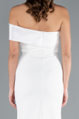 Robe de Soirée Longue Blanc ABU4832