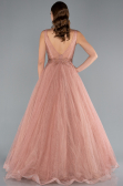 Robe De Soirée Longue Marron clair ABU2131