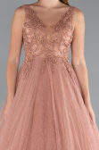Robe De Soirée Longue Marron clair ABU2131