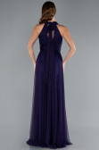 Robe de Soirée Longue Violet Foncé ABU3252