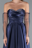 Robe de Soirée Longue Bleu Marine ABU4846