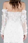 Robes de Mariage Mini Blanc ABK2323