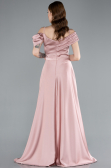 Robe de Soirée Longue Satin Poudre ABU4868