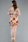 Robe de Cérémonie Courte Beige ABK2326