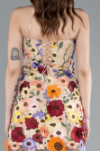 Robe de Cérémonie Courte Beige ABK2326