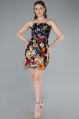 Robe de Cérémonie Courte Noir ABK2326