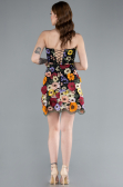 Robe de Cérémonie Courte Noir ABK2326