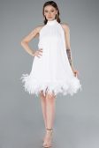 Tenue de Soirée Courte Blanc ABU4876