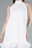 Tenue de Soirée Courte Blanc ABU4876