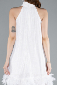 Tenue de Soirée Courte Blanc ABU4876