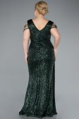 Robe de Soirée Grande Taille Longue Émeraude ABU4886