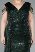 Robe de Soirée Grande Taille Longue Émeraude ABU4886