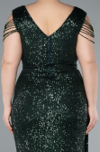 Robe de Soirée Grande Taille Longue Émeraude ABU4886
