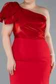 Robe De Fête Grande Taille Midi Rouge ABK2319