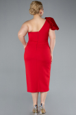 Robe De Fête Grande Taille Midi Rouge ABK2319