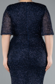 Robe De Soirée Grande Taille Longue Bleu Marine ABU4542