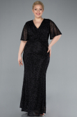 Robe De Soirée Grande Taille Longue Noir ABU4542