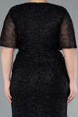 Robe De Soirée Grande Taille Longue Noir ABU4542