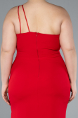 Robe De Soirée Grande Taille Longue Rouge ABU4892