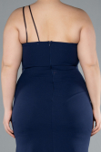 Robe De Soirée Grande Taille Longue Bleu Marine ABU4892