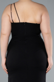 Robe De Soirée Grande Taille Longue Noir ABU4892