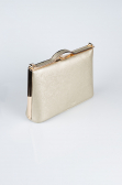 Sac de Soirée Luxe Cuir dentelé Or KC126