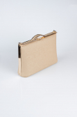 Sac de Soirée Luxe Cuir dentelé Vison KC126