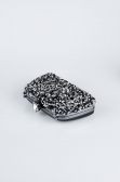 Sac de Soirée Luxe Plâtre Noir-Argent SH849