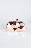 Sac de Soirée Luxe Métal Rose SH921