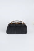 Sac de Soirée Luxe Coupe Au Laser Noir-Or SH839