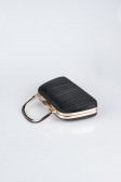 Sac de Soirée Luxe Coupe Au Laser Noir-Or SH839