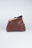 Sac de Soirée Cuir Brun KC475
