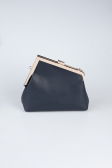 Sac de Soirée Cuir Bleu Marine KC475