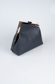 Sac de Soirée Cuir Bleu Marine KC475