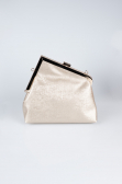 Sac de Soirée Cuir dentelé Or KC475