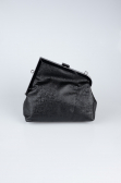Sac de Soirée Cuir dentelé Noir KC475