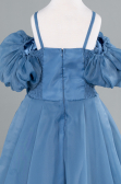 Robe de Soirée Enfants Longue Indigo ABU4827