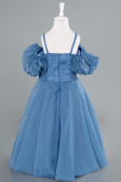 Robe de Soirée Enfants Longue Indigo ABU4827