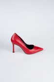 Stiletto Cuir Verni Rouge AB1133