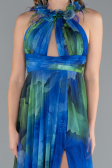 Robe de Soirée Longue Vert d'Eau ABU4901
