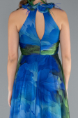 Robe de Soirée Longue Vert d'Eau ABU4901
