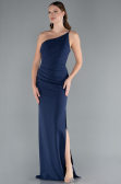 Robe de Soirée Longue Bleu Marine ABU4891