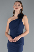 Robe de Soirée Longue Bleu Marine ABU4891
