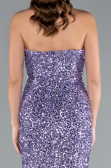 Robe de Cérémonie Midi Squameuse Lilas ABK2335